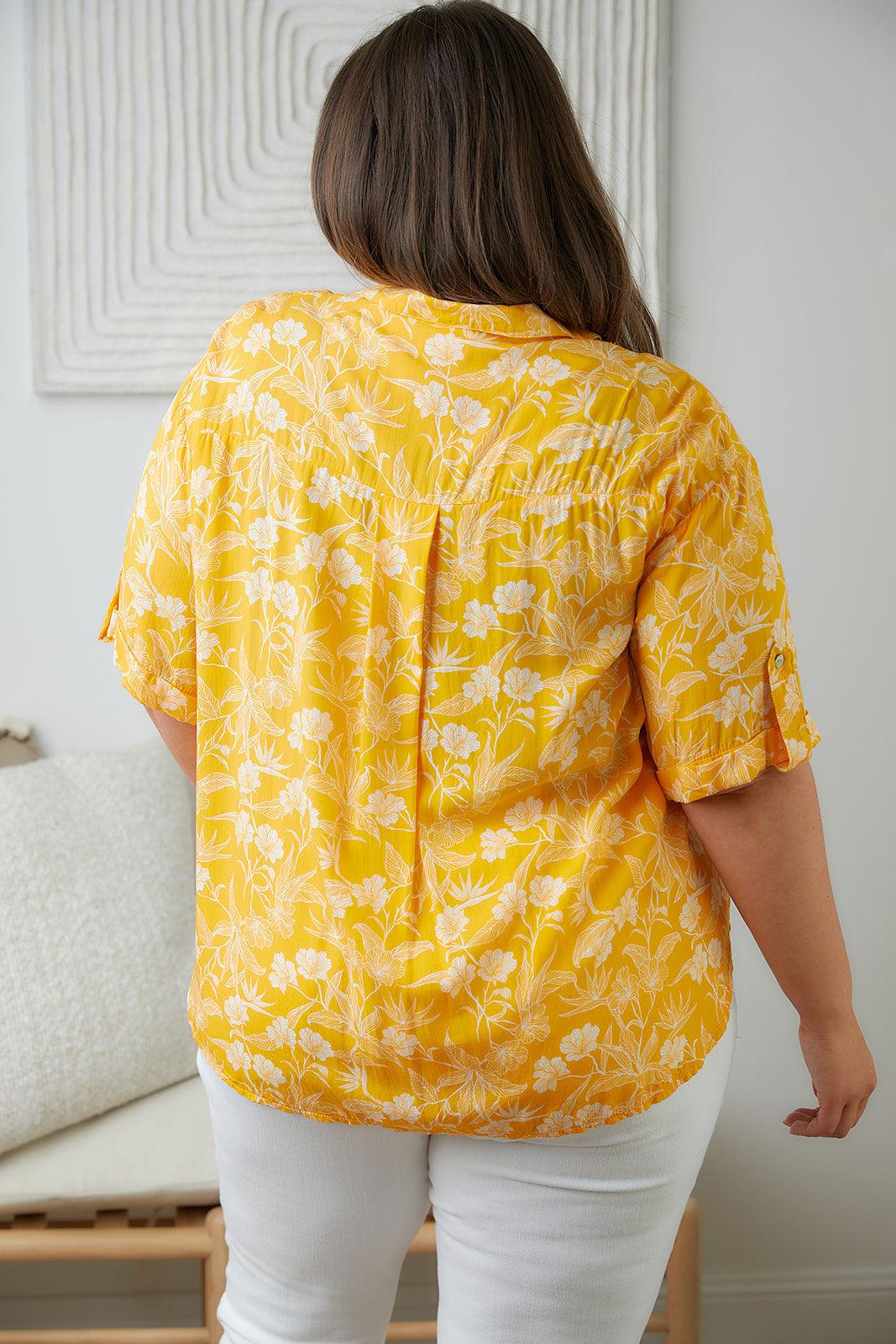 Hazel Blues® | Clementine Floral Button Up Blouse - Hazel Blues®