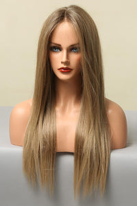 Hazel Blues® | Dark Blonde Balayage Long Straight Lace Front Synthetic Wigs 26" - Hazel Blues®