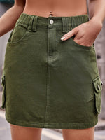 Hazel Blues® | Denim Mini Skirt with Pockets - Hazel Blues®
