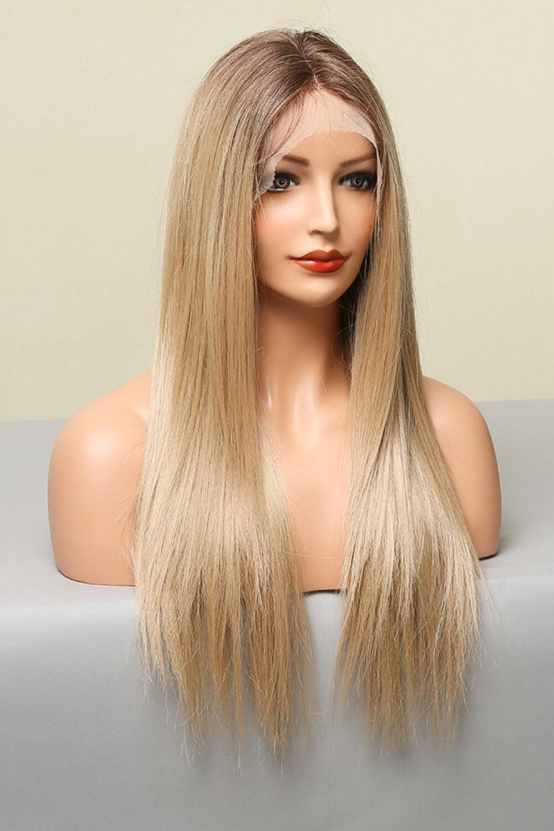 Hazel Blues® | Dirty Blonde Lace Front Wigs Synthetic Long Straight 26'' - Hazel Blues®