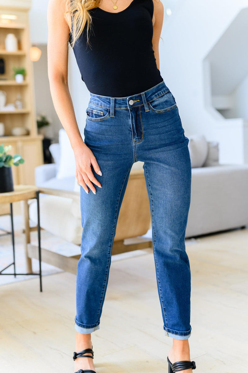 Hazel Blues® | Downtown High Rise Boyfriend Jeans - Hazel Blues®