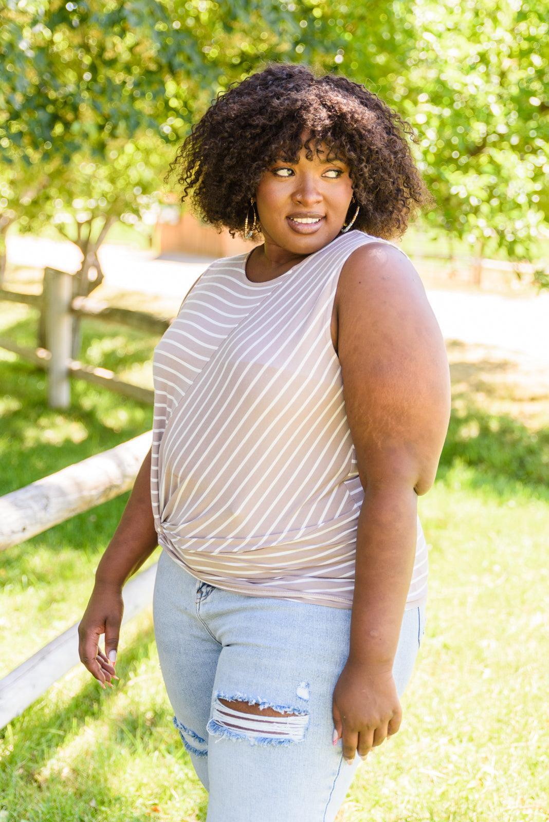 Hazel Blues® | Ella Striped Tank - Hazel Blues®