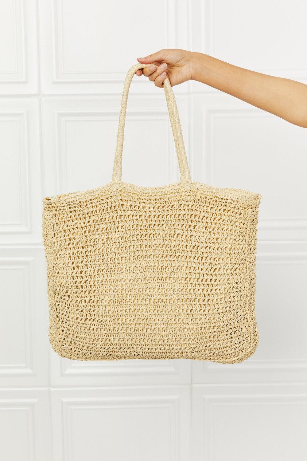 Hazel Blues® | Fame Off The Coast Straw Tote Bag - Hazel Blues®