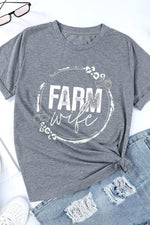Hazel Blues® | FARM WIFE Graphic Tee Shirt - Hazel Blues®