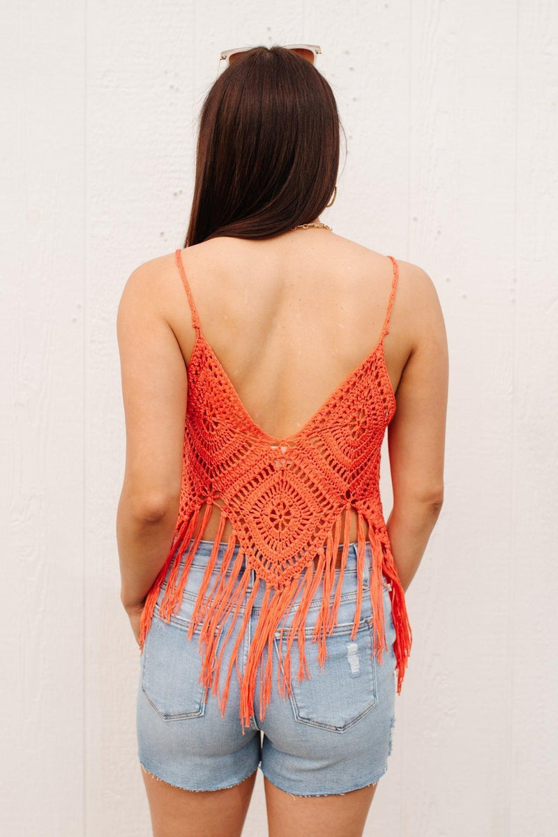 Hazel Blues® | Festival Fringe Tank in Orange - Hazel Blues®