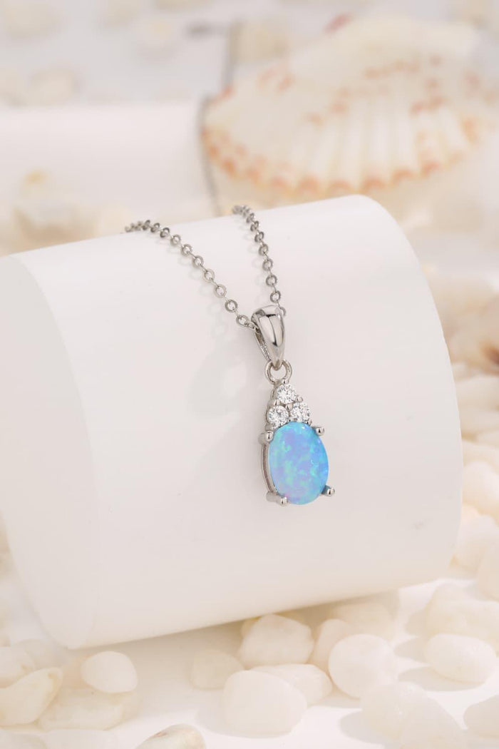 Hazel Blues® | Find Your Center Opal Pendant Necklace - Hazel Blues®