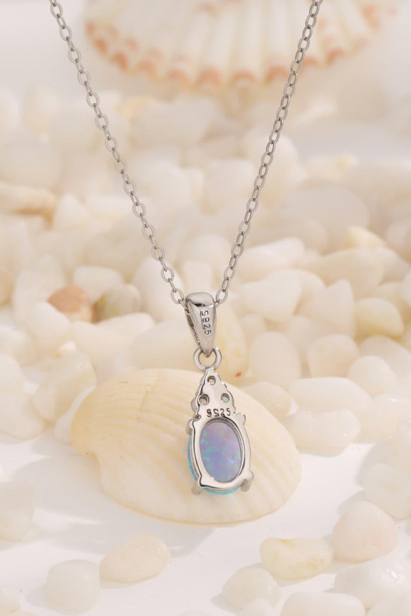 Hazel Blues® | Find Your Center Opal Pendant Necklace - Hazel Blues®