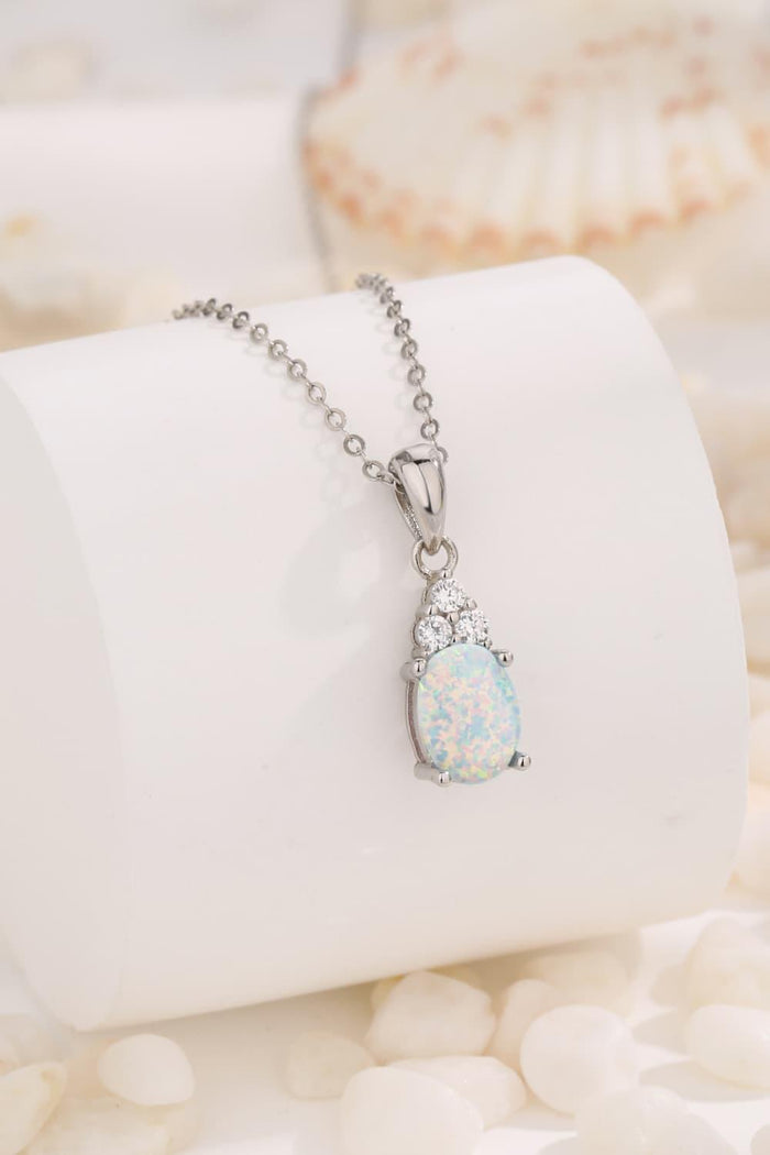 Hazel Blues® | Find Your Center Opal Pendant Necklace - Hazel Blues®