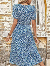 Hazel Blues® | Floral Round Neck Split Midi Dress - Hazel Blues®