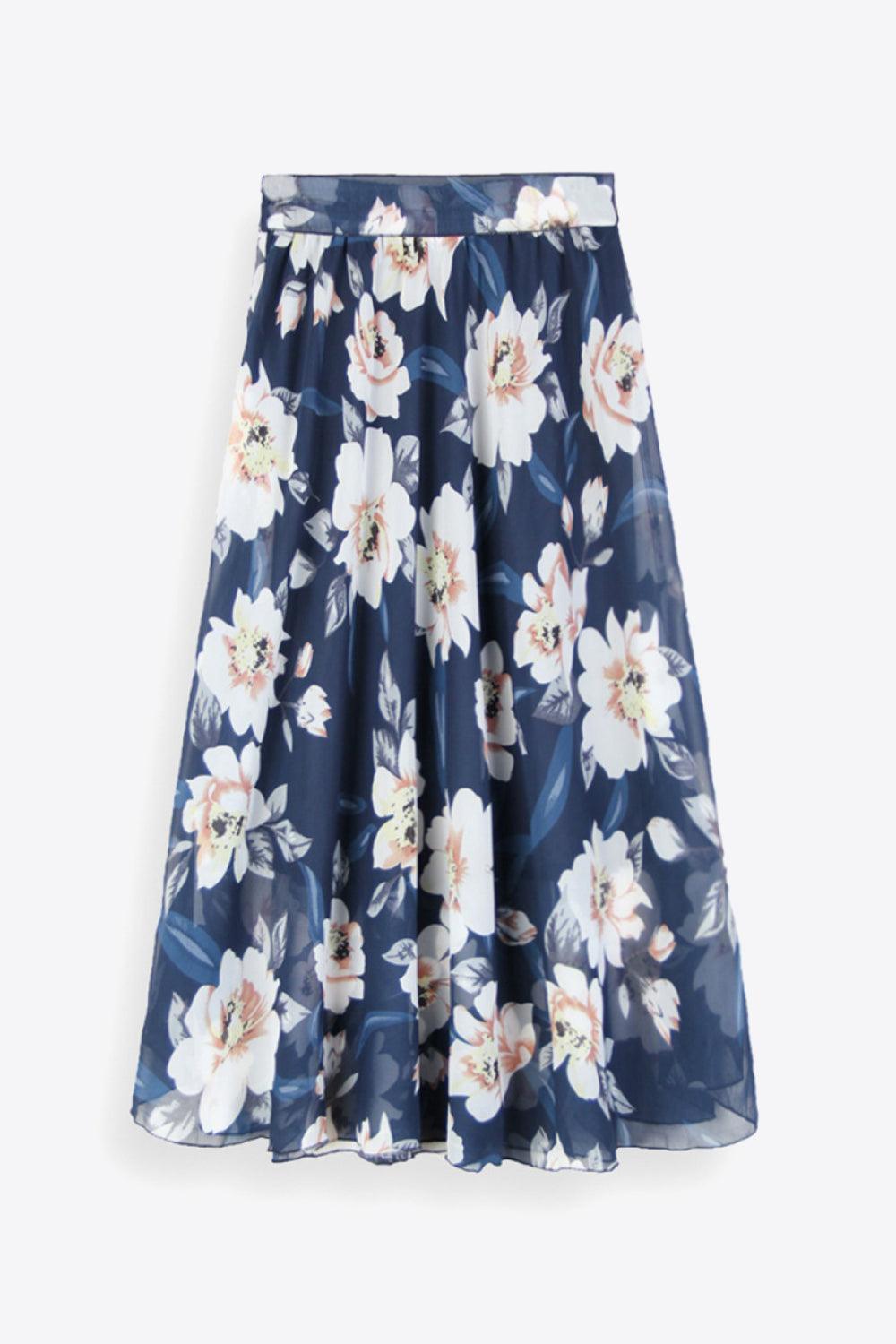 Hazel Blues® | Floral Tie-Waist Skirt - Hazel Blues®