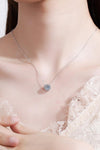 Hazel Blues® | Flower-Shaped Moissanite Pendant Necklace - Hazel Blues®
