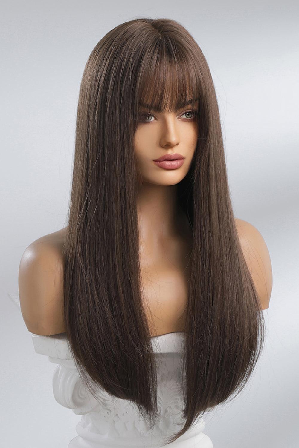 Hazel Blues® | Full Machine Long Straight Synthetic Wigs 26'' - Hazel Blues®