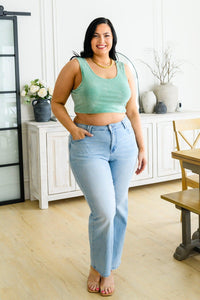 Hazel Blues® | Get On My Level Cropped Cami in Mint - Hazel Blues®