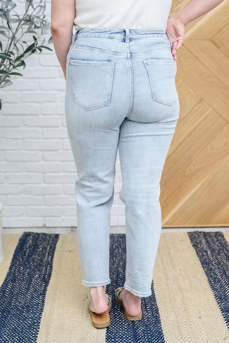 Hazel Blues® | Good Karma Light Wash Distressed Jeans - Hazel Blues®