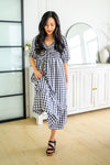 Hazel Blues® | Greenville Gingham Midi Dress - Hazel Blues®