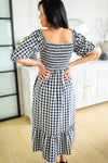 Hazel Blues® | Greenville Gingham Midi Dress - Hazel Blues®