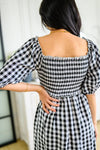 Hazel Blues® | Greenville Gingham Midi Dress - Hazel Blues®