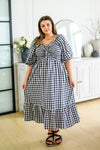 Hazel Blues® | Greenville Gingham Midi Dress - Hazel Blues®