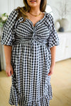 Hazel Blues® | Greenville Gingham Midi Dress - Hazel Blues®