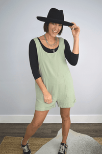 Hazel Blues® | Harlee Linen Romper - Hazel Blues®