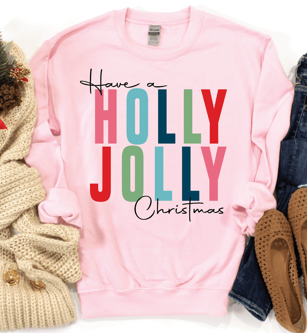 Hazel Blues® | Have a Holly Jolly Christmas Graphic Sweatshirt - Hazel Blues®