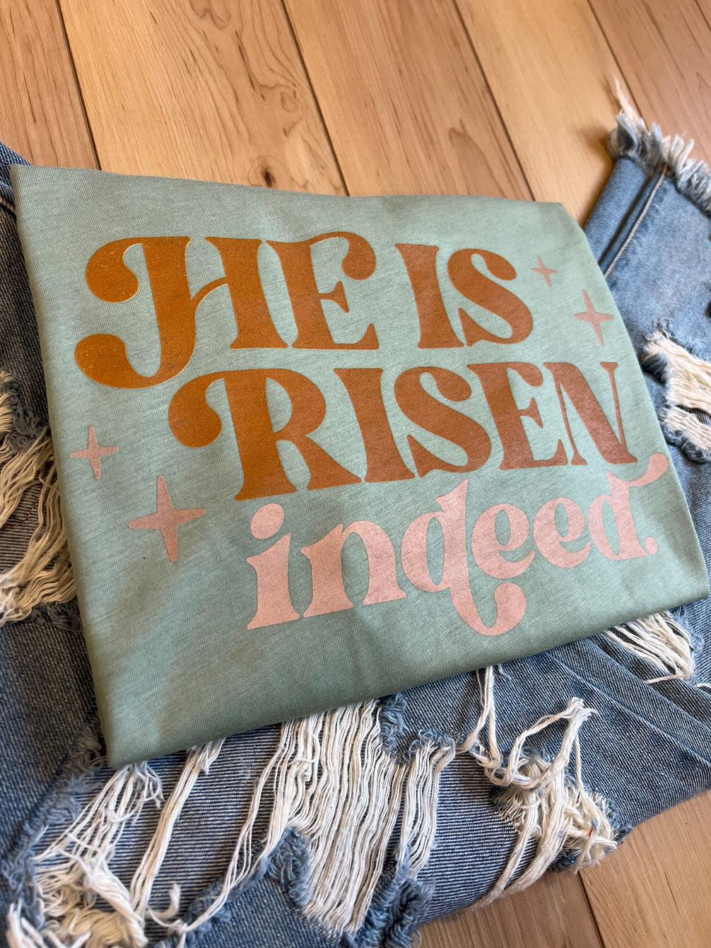 Hazel Blues® | He Is Risen Graphic Tee - Hazel Blues®