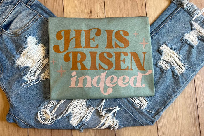 Hazel Blues® | He Is Risen Graphic Tee - Hazel Blues®