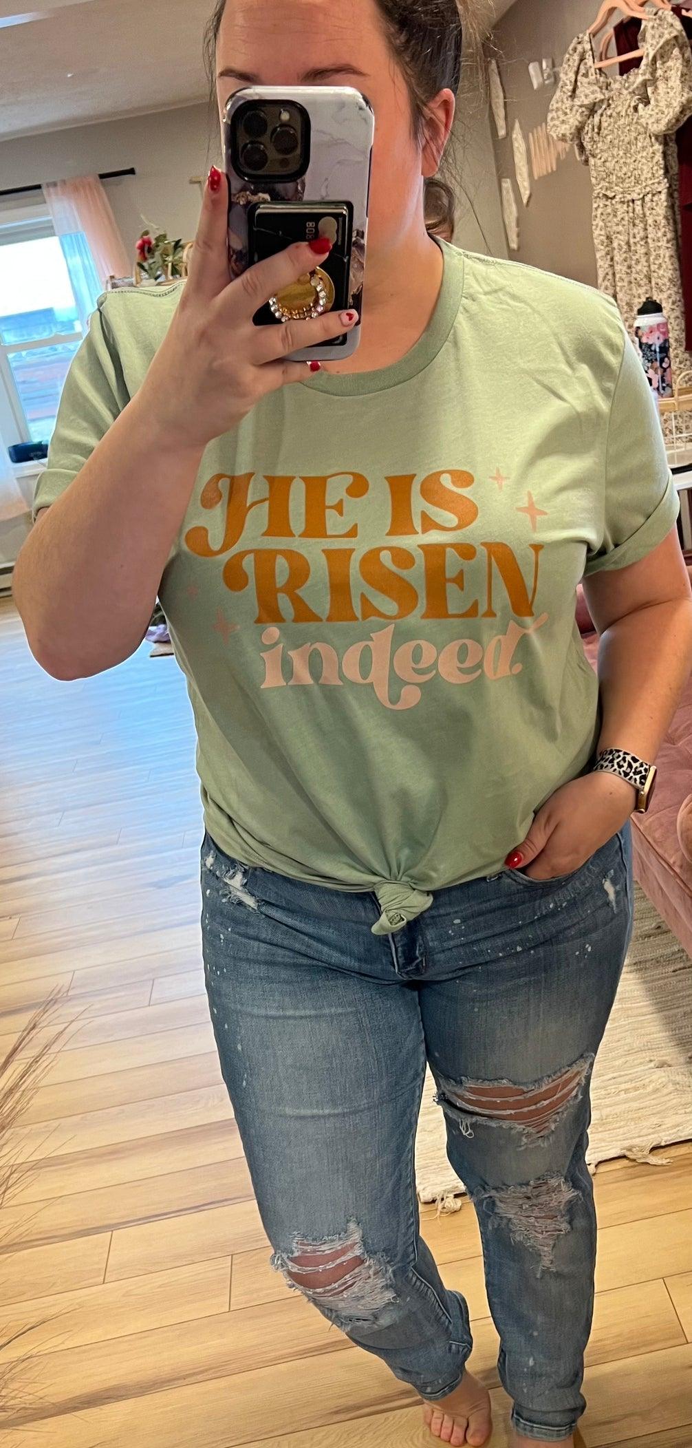 Hazel Blues® | He Is Risen Graphic Tee - Hazel Blues®