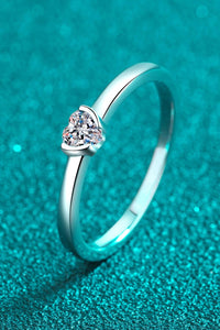 Hazel Blues® | Heart-Shaped Moissanite Solitaire Ring - Hazel Blues®