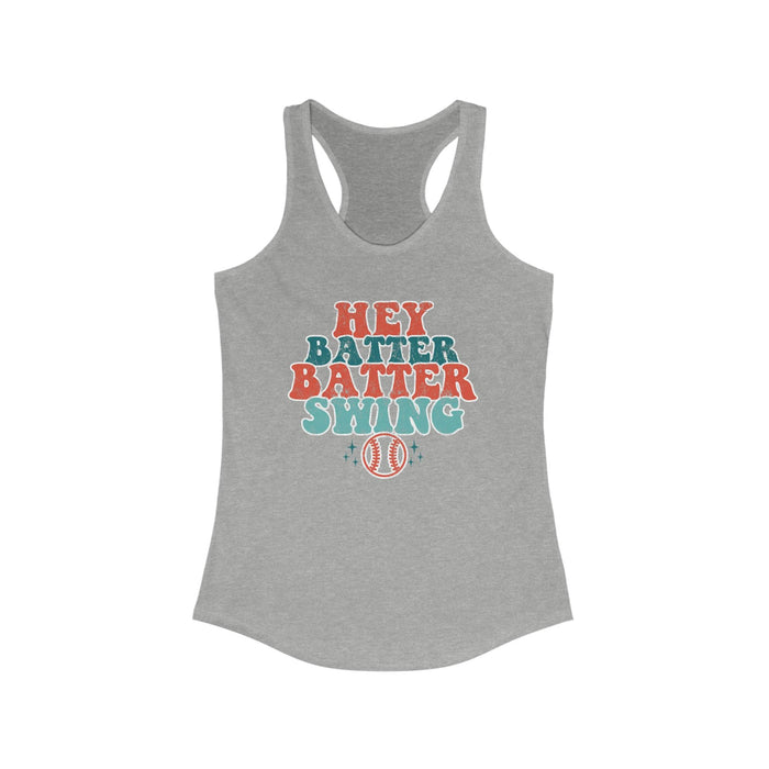 Hazel Blues® | Hey Batter Batter Swing Graphic Racerback Tank - Hazel Blues®