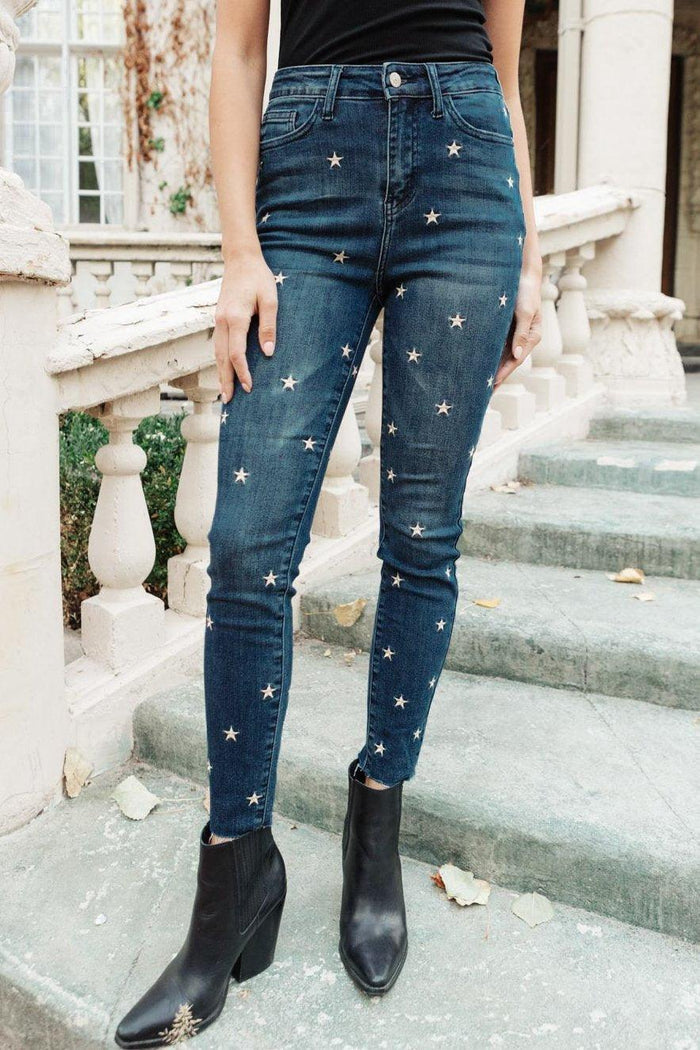 Hazel Blues® | High Rise Starlight Skinnies - Hazel Blues®