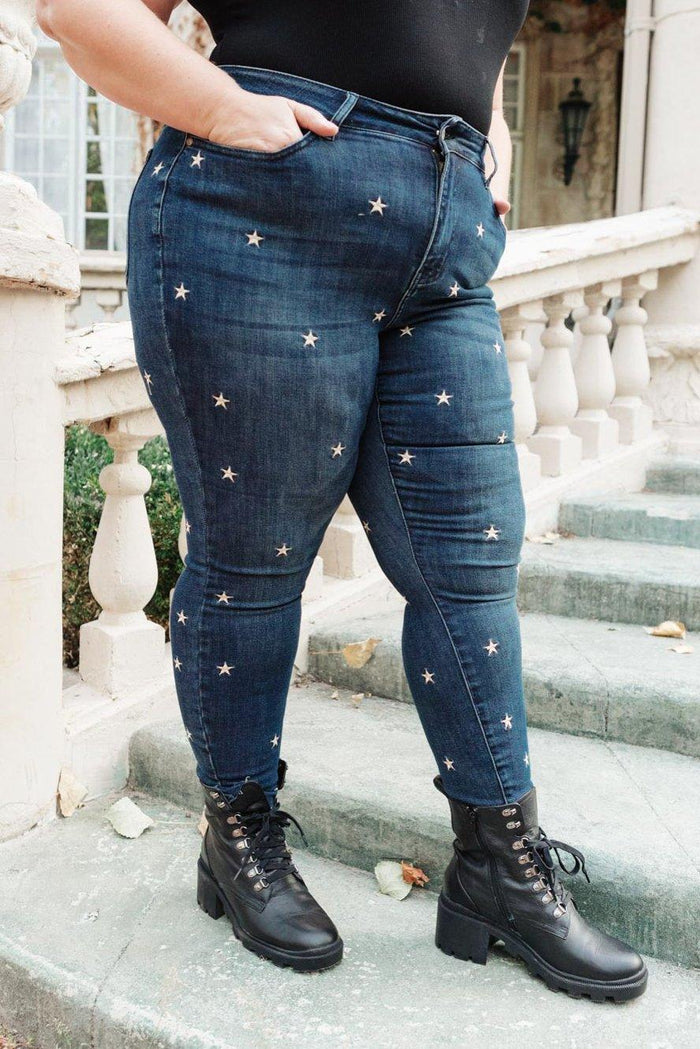 Hazel Blues® | High Rise Starlight Skinnies - Hazel Blues®