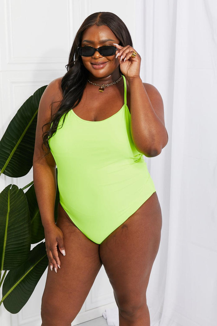 Hazel Blues® | High Tide One-Piece in Lemon-Lime - Hazel Blues®