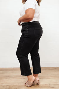 Hazel Blues® | High Waist Mom Fit Jeans In Black - Hazel Blues®