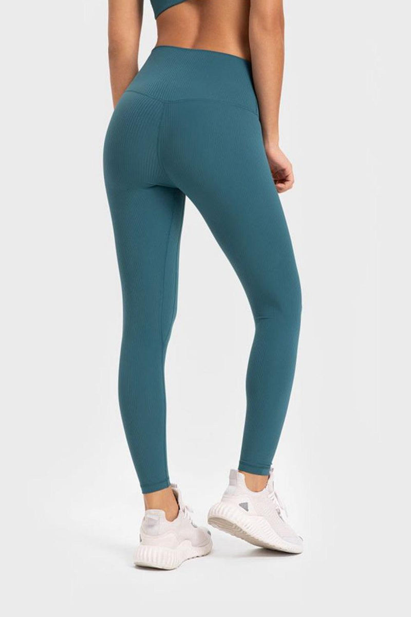 Hazel Blues® | Highly Stretchy Wide Waistband Yoga Leggings - Hazel Blues®