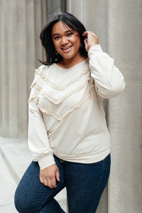 Hazel Blues® | Into The Fringe Top in Beige - Hazel Blues®