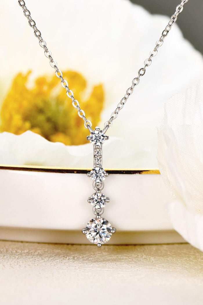 Hazel Blues® | Keep You There Multi-Moissanite Pendant Necklace - Hazel Blues®