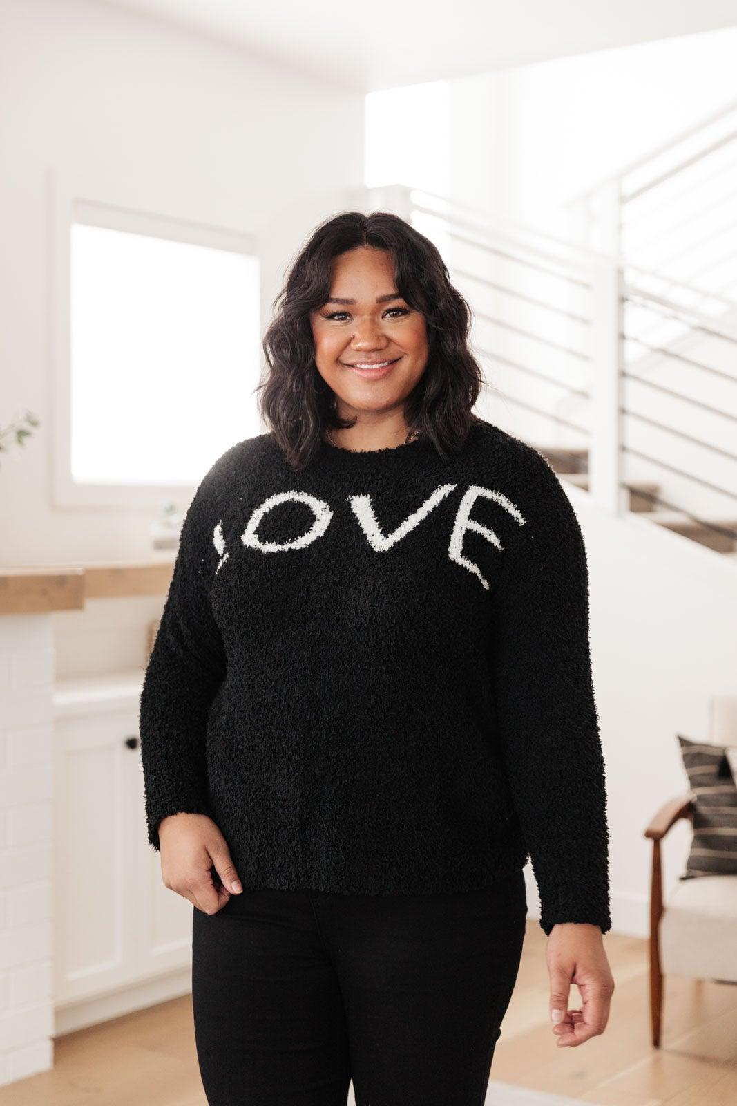 Hazel Blues® | Knit Your Love Sweater in Black - Hazel Blues®