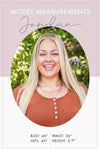 Hazel Blues® | Lacey Long Sleeve V Neck In Gray - Hazel Blues®