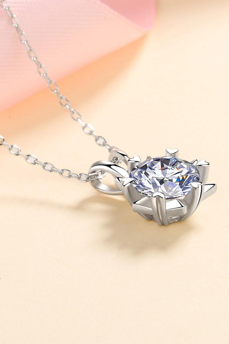 Hazel Blues® | Learning To Love 925 Sterling Silver Moissanite Pendant Necklace - Hazel Blues®