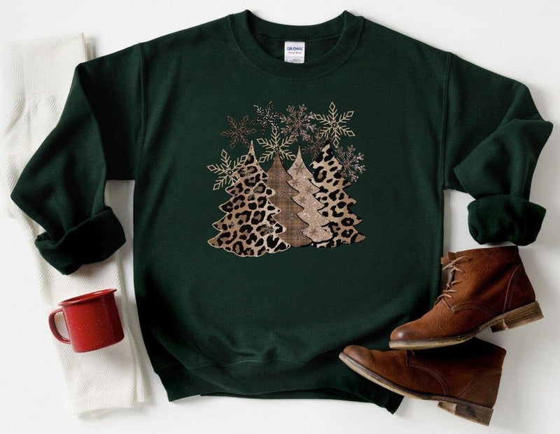 Hazel Blues® | Leopard Tree on Soft Fleece Graphic - Hazel Blues®