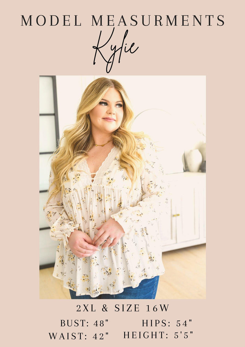 Hazel Blues® | Let's Go Boho Floral Babydoll Top - Hazel Blues®