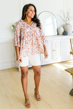Hazel Blues® | Let's Go Boho Floral Babydoll Top - Hazel Blues®