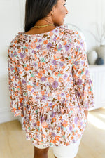 Hazel Blues® | Let's Go Boho Floral Babydoll Top - Hazel Blues®