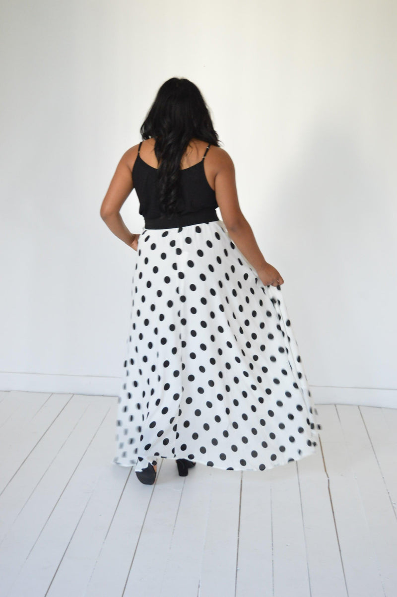 Hazel Blues® | Long Chiffon Polka Dot Maxi - Hazel Blues®