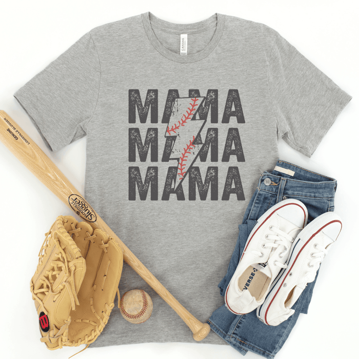 Hazel Blues® | MAMA Baseball Bolt Graphic Tee - Hazel Blues®