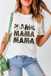 Hazel Blues® | MAMA Graphic Cuffed Round Neck Tee Shirt - Hazel Blues®