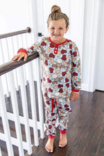 Hazel Blues® | Matching Christmas Pajama Moose with Plaid Heart - Hazel Blues®