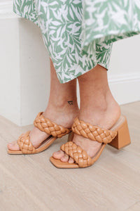 Hazel Blues® | Maya Braided Heels in Tan - Hazel Blues®