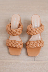 Hazel Blues® | Maya Braided Heels in Tan - Hazel Blues®